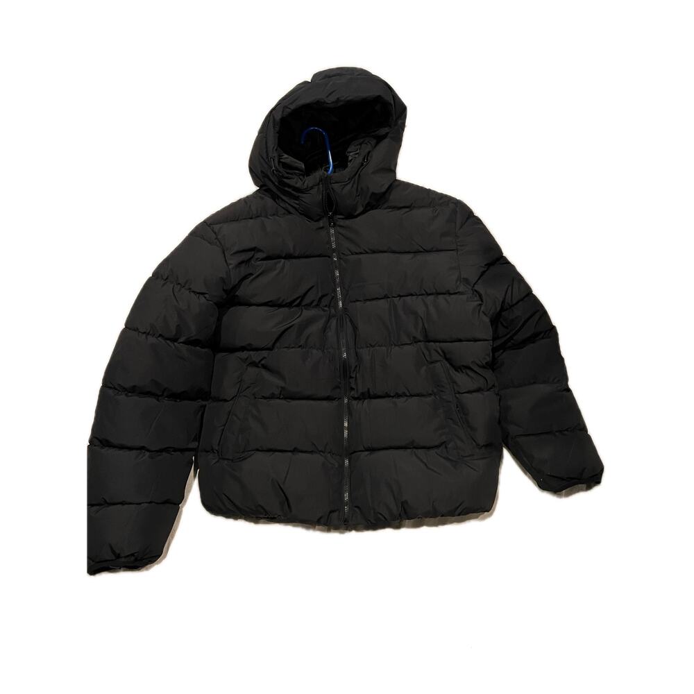 Pull & Bear Hooded Puffer Jacket Mens Lar